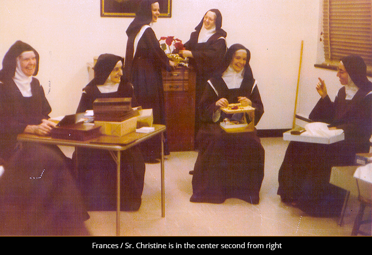 frances nevins monastic life nuns